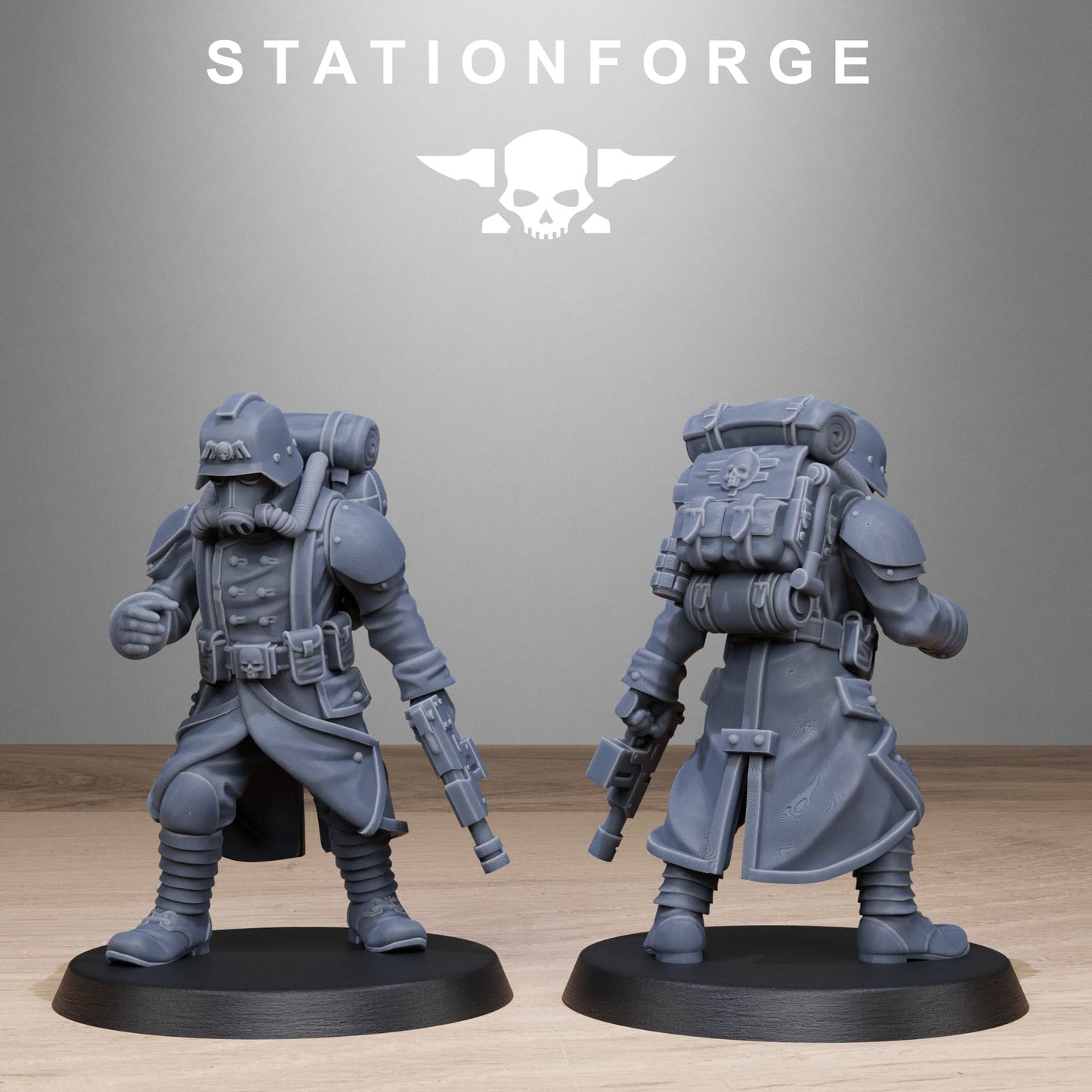 GrimGuard Rocketeers (x10) - TTRPG - Wargaming - Sci-Fi - Grimdark