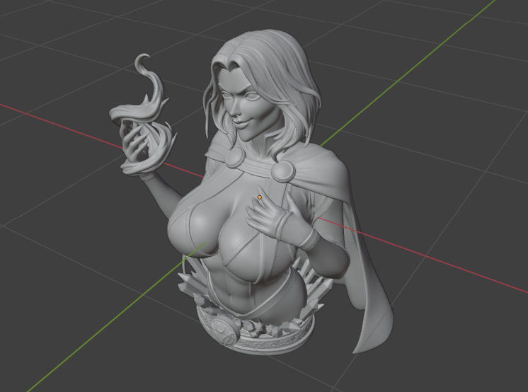 Raven Bust (75mm to 500mm) - Unassembled/Unpainted/3D Print
