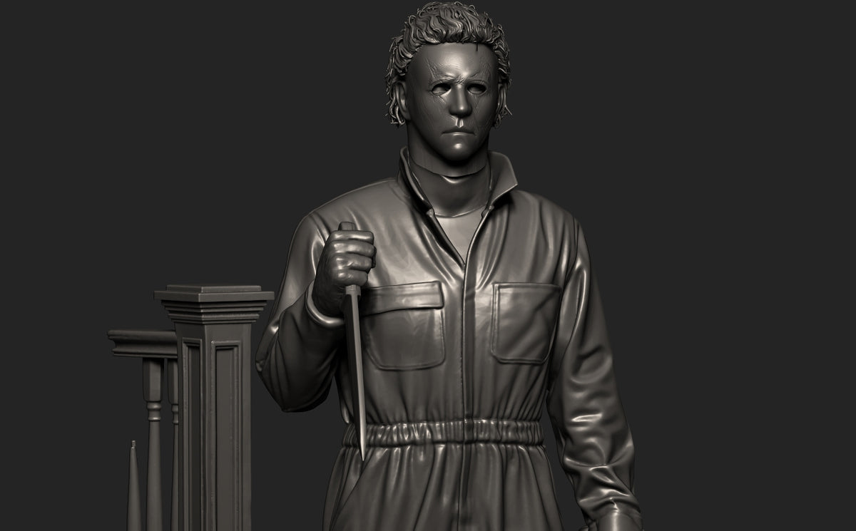 Michael Myers Sculpture(75mm to 500mm) - Unassembled/Unpainted/3D Print