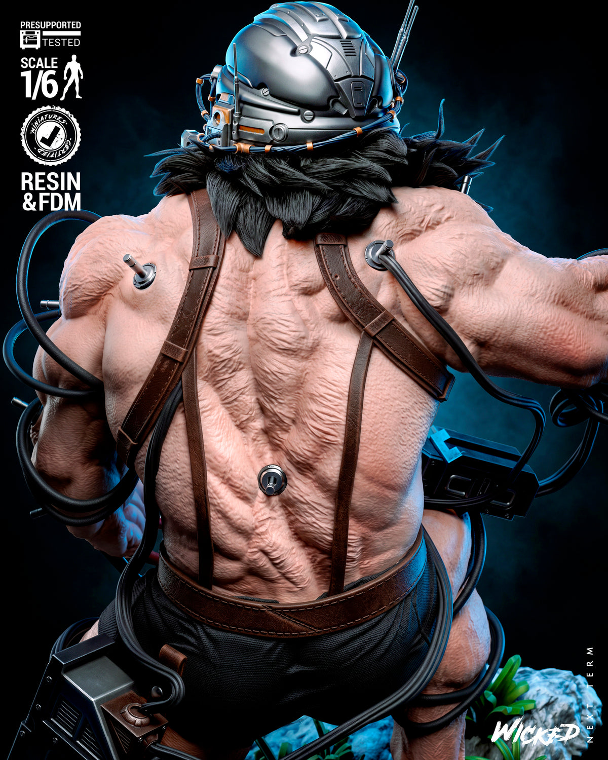 Weapon X Sculpture (75mm to 500mm) - Unassembled/Unpainted/3D Print