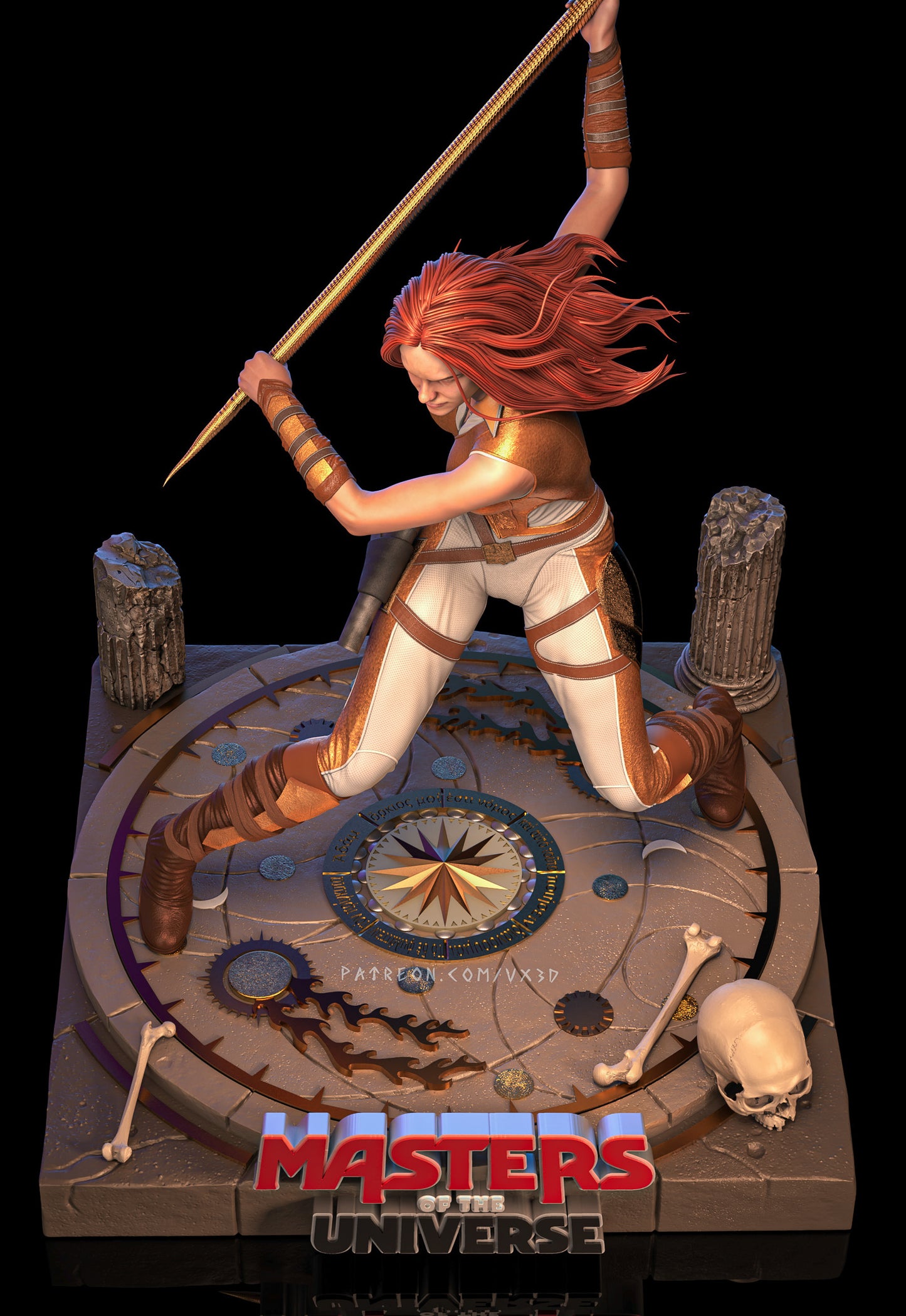 Teela Sculpture (75mm to 500mm) - Unassembled/Unpainted/3D Print