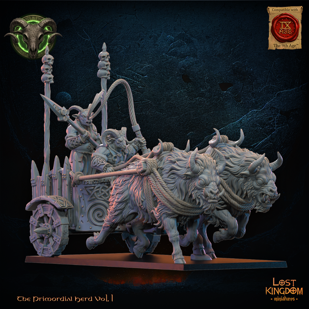 Raiding Chariot - Beast-Men - TTRPG - Wargaming - Mordheim - Dungeons and Dragons