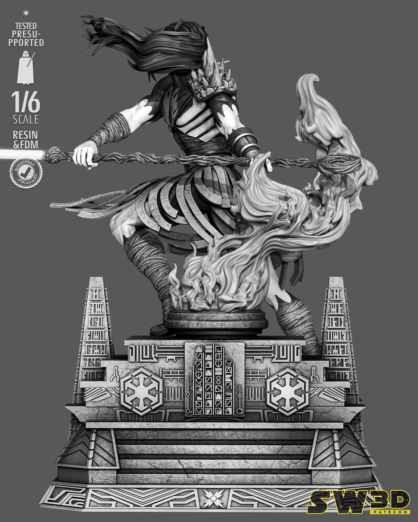 Darth Nihl Sculpture (75mm to 500mm) - Unassembled/Unpainted/3D Print