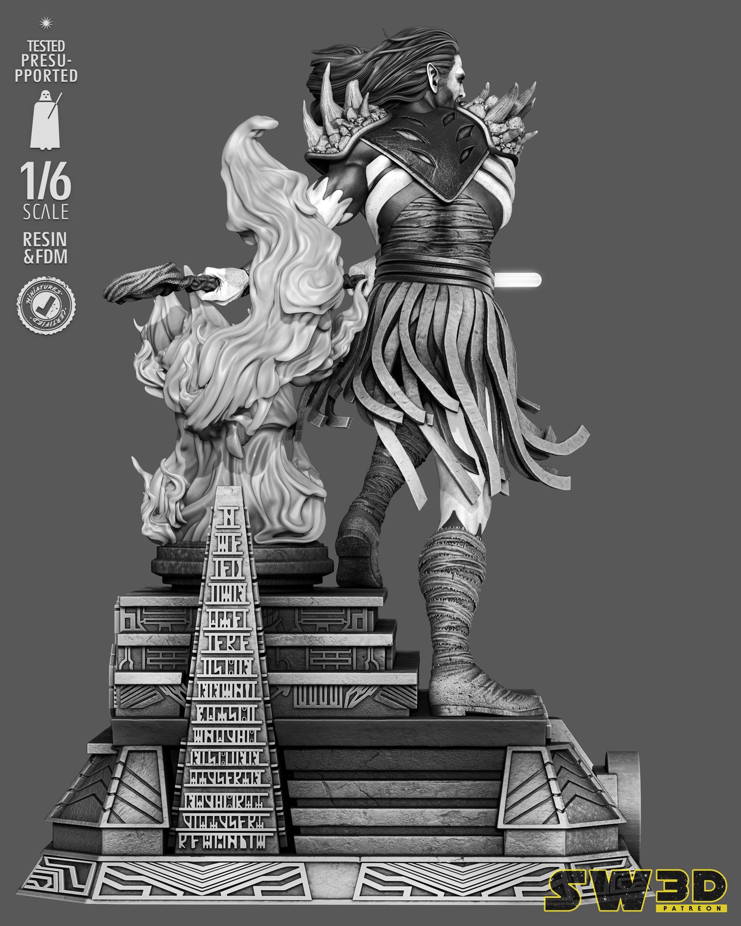 Darth Nihl Sculpture (75mm to 500mm) - Unassembled/Unpainted/3D Print