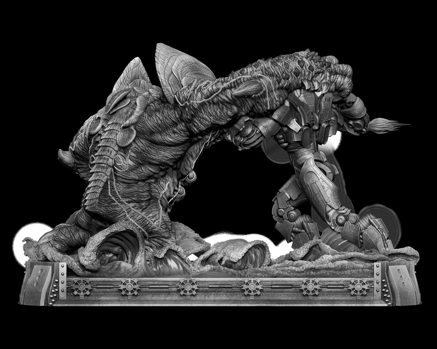 Pacific Rim Diorama (75mm to 500mm) - Unassembled/Unpainted/3D Print