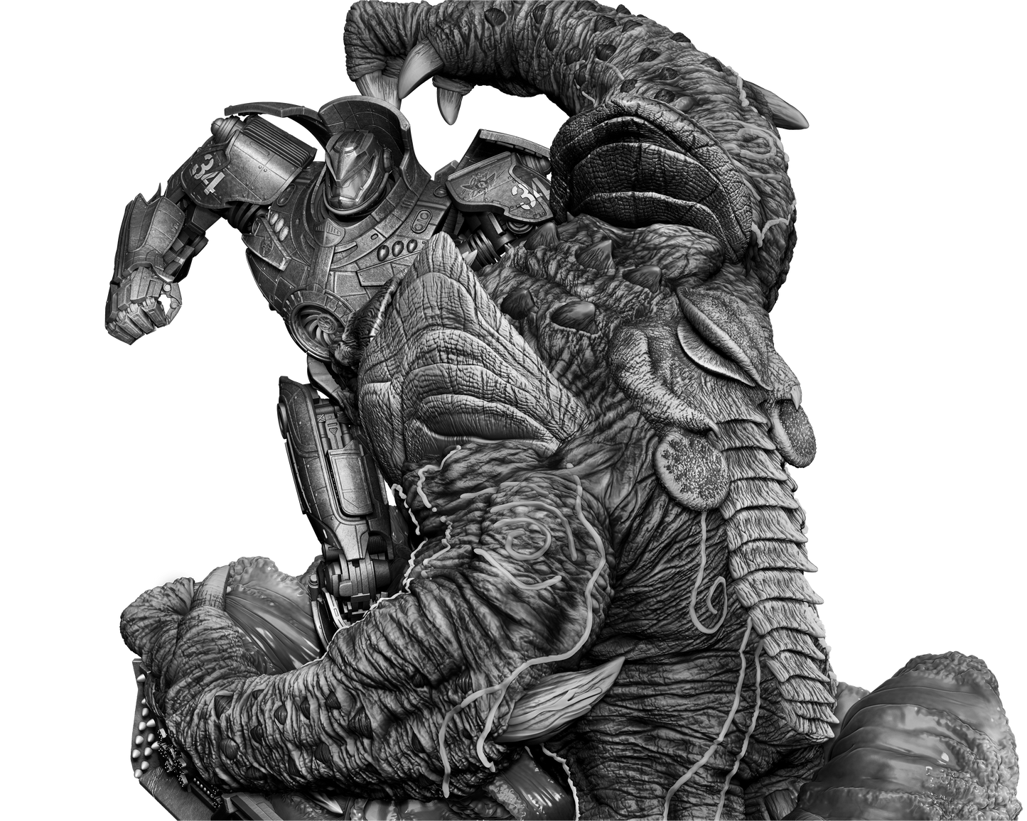 Pacific Rim Diorama (75mm to 500mm) - Unassembled/Unpainted/3D Print