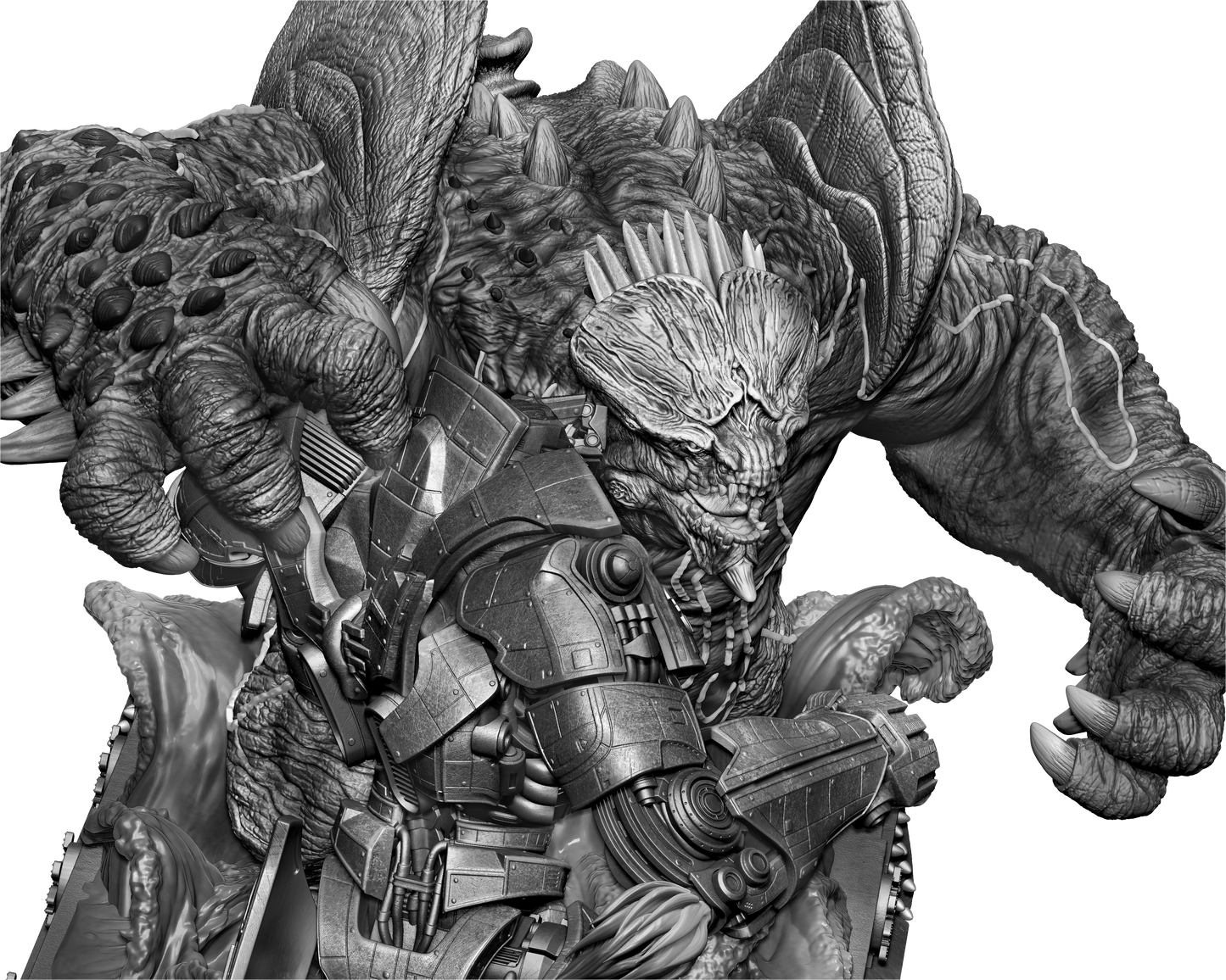 Pacific Rim Diorama (75mm to 500mm) - Unassembled/Unpainted/3D Print