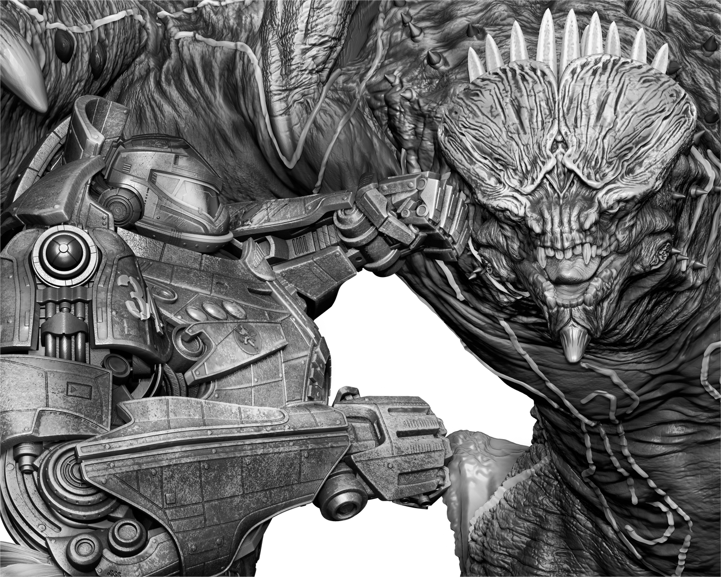 Pacific Rim Diorama (75mm to 500mm) - Unassembled/Unpainted/3D Print