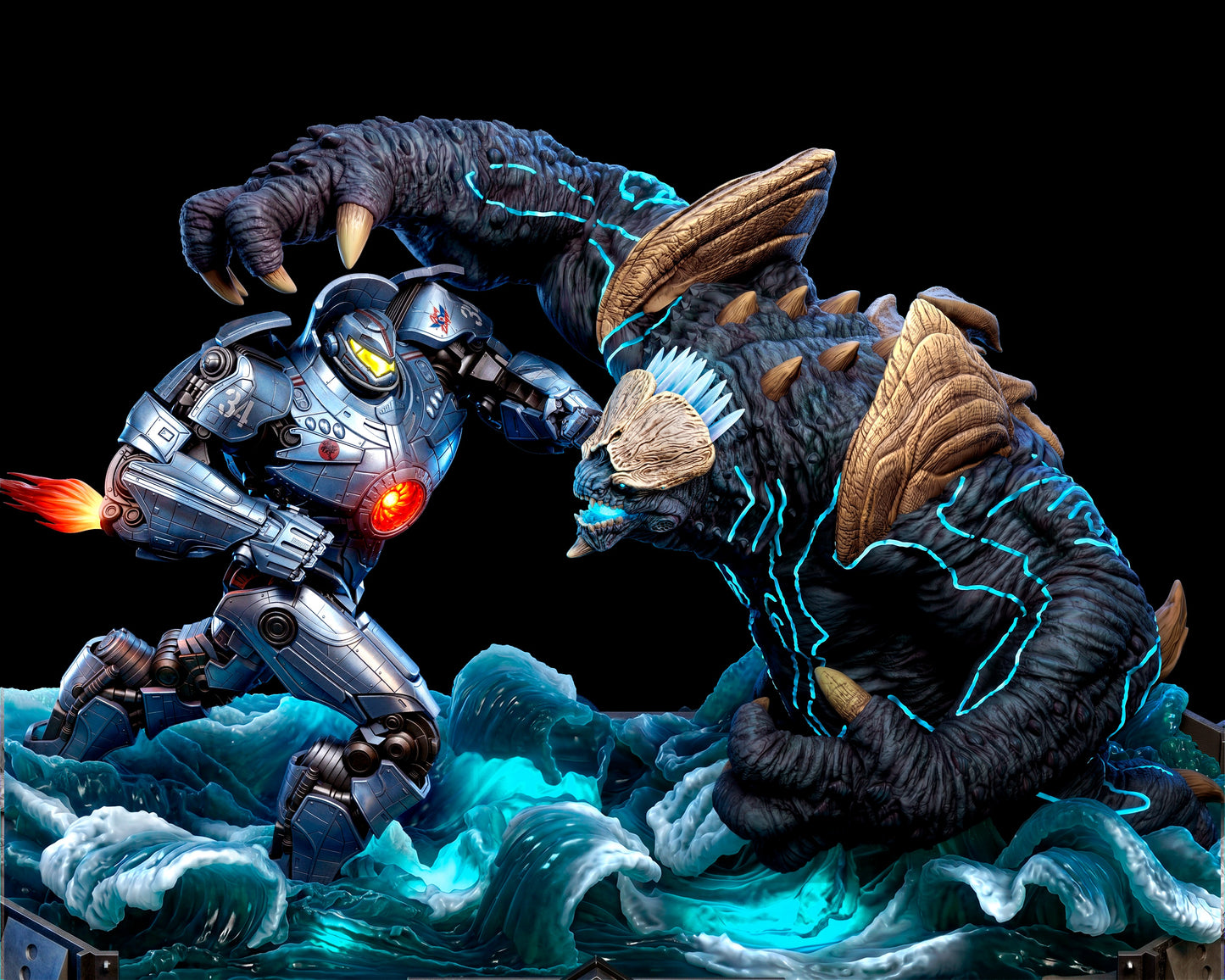 Pacific Rim Diorama (75mm to 500mm) - Unassembled/Unpainted/3D Print