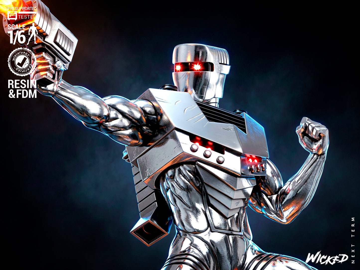 ROM Spaceknight Sculpture (75mm to 500mm) - Unassembled/Unpainted/3D Print