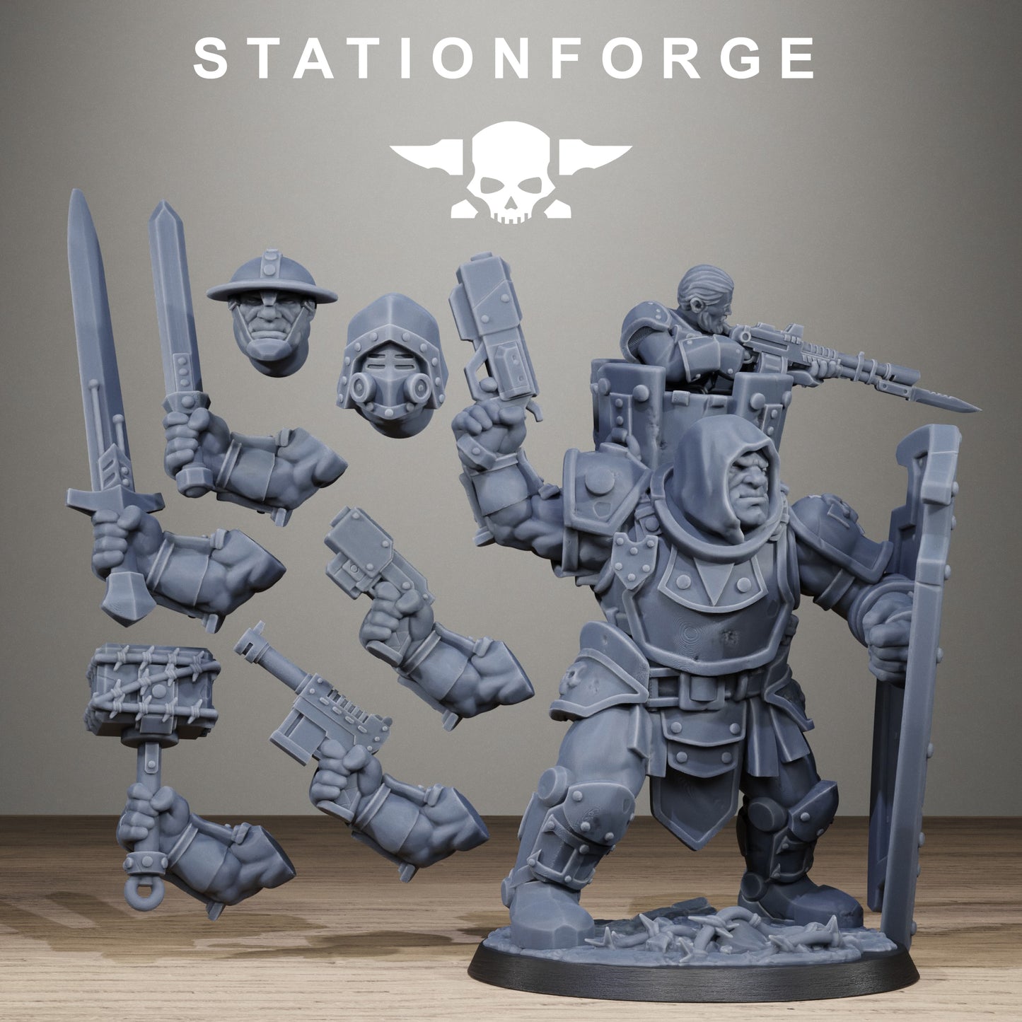 RoyalGuard Shield Bearer (x2) - TTRPG - Wargaming - Grimdark