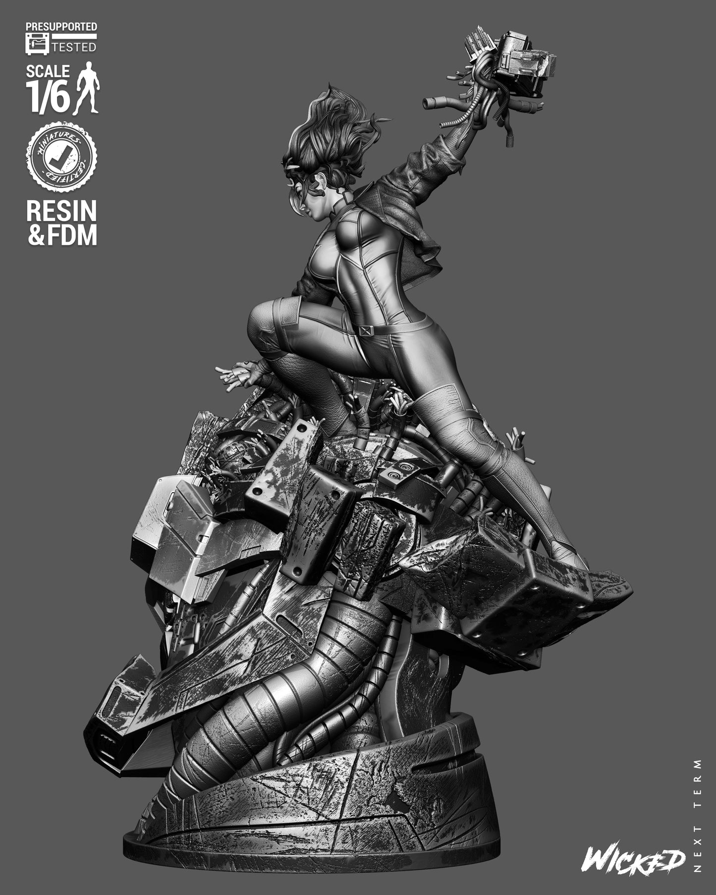 Rogue Sculpture (75mm to 500mm) - Unassembled/Unpainted/3D Print
