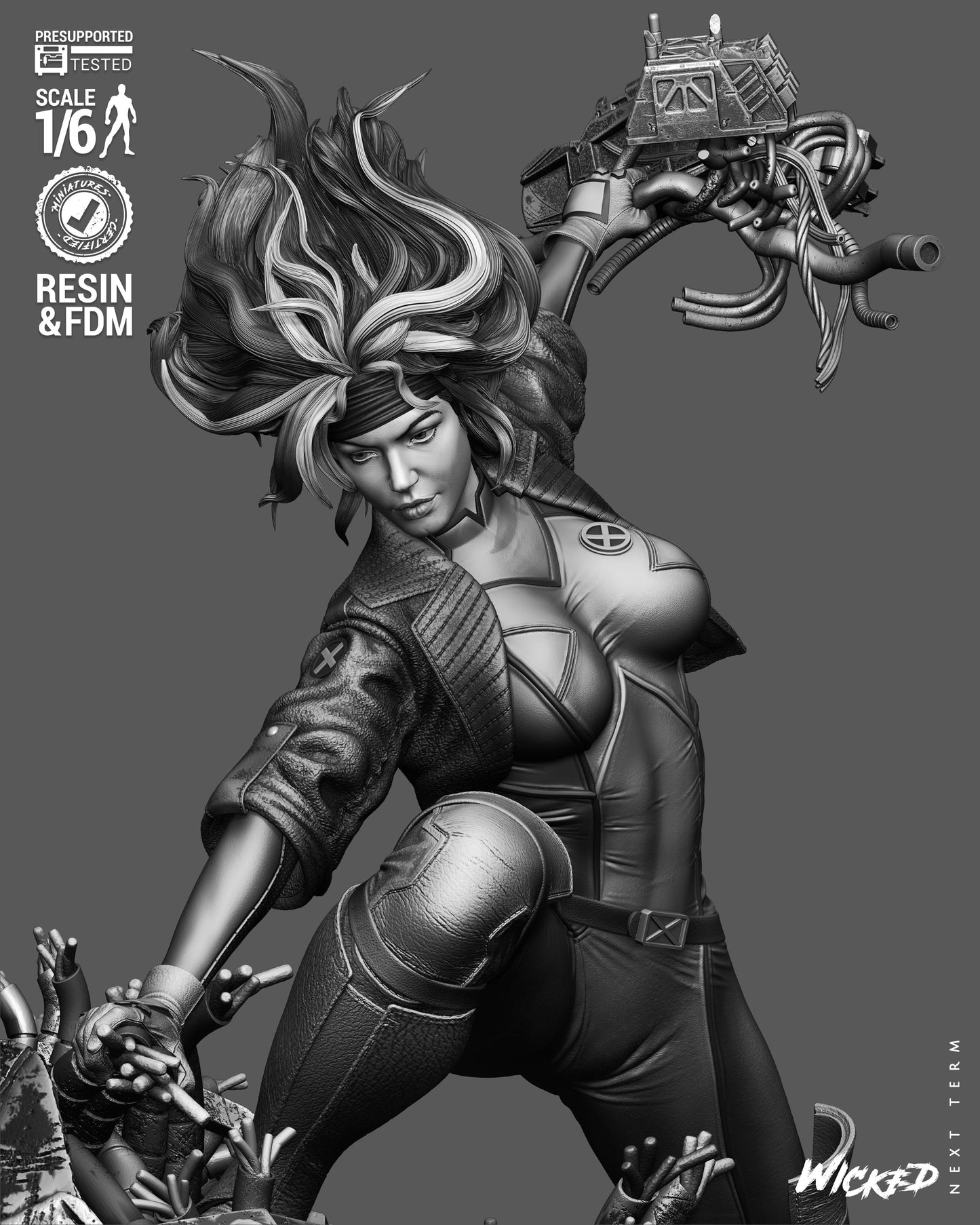 Rogue Sculpture (75mm to 500mm) - Unassembled/Unpainted/3D Print