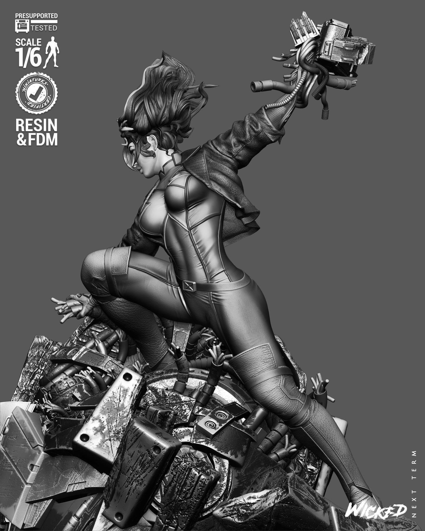 Rogue Sculpture (75mm to 500mm) - Unassembled/Unpainted/3D Print