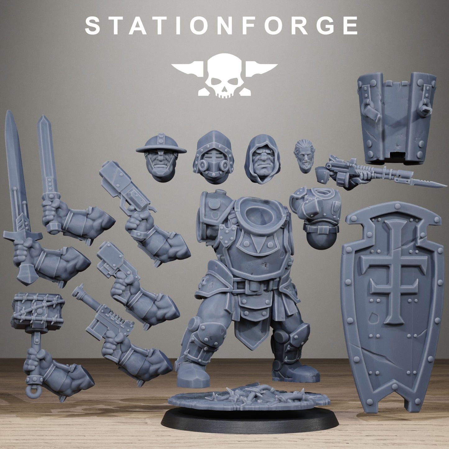 RoyalGuard Shield Bearer (x2) - TTRPG - Wargaming - Grimdark