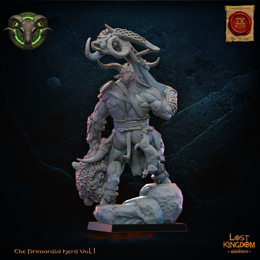 The Hunter, Wildhorn Chieftain - Beast-Men - TTRPG - Wargaming - Mordheim - Dungeons and Dragons