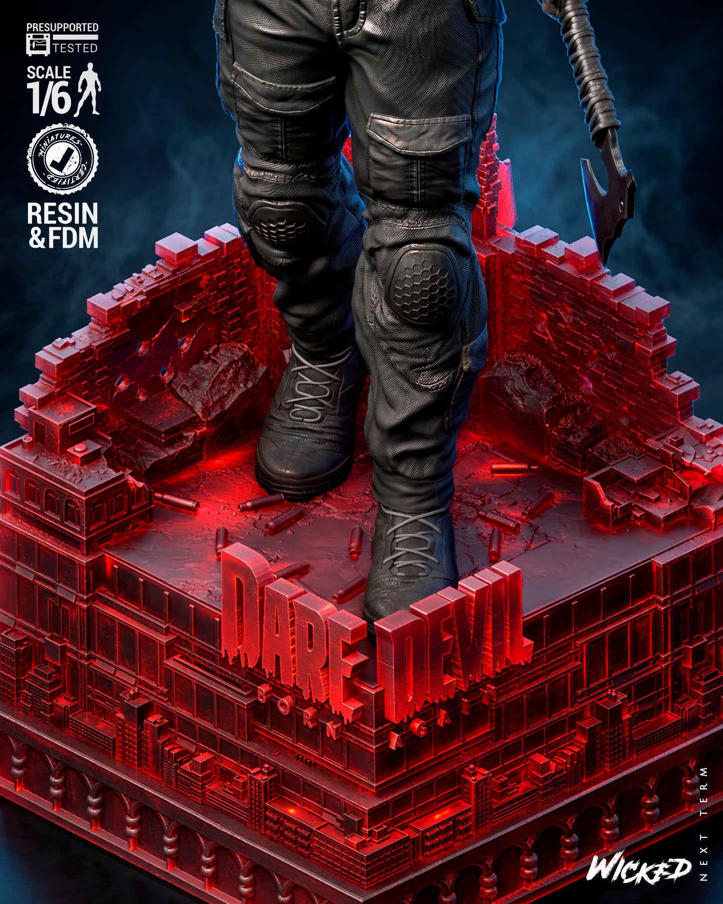 The Punisher Sculpture (75mm to 500mm) - Unassembled/Unpainted/3D Print