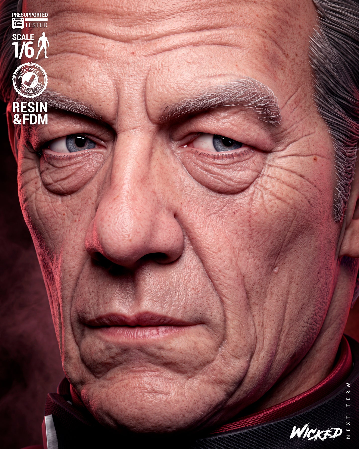 Magneto Sculpture (75mm to 500mm) - Unassembled/Unpainted/3D Print