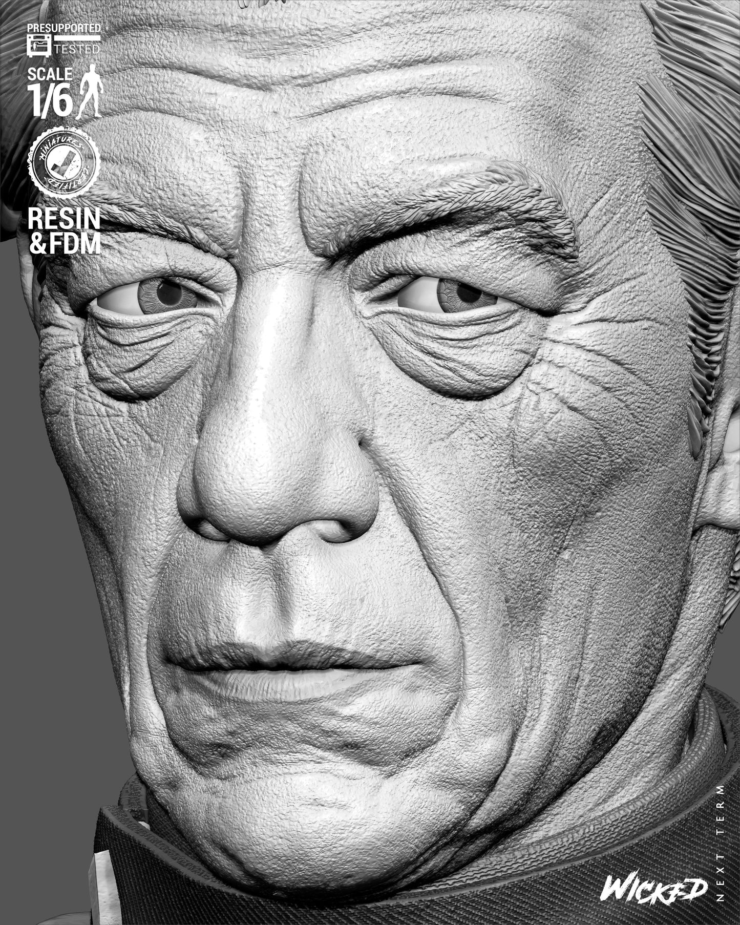 Magneto Sculpture (75mm to 500mm) - Unassembled/Unpainted/3D Print