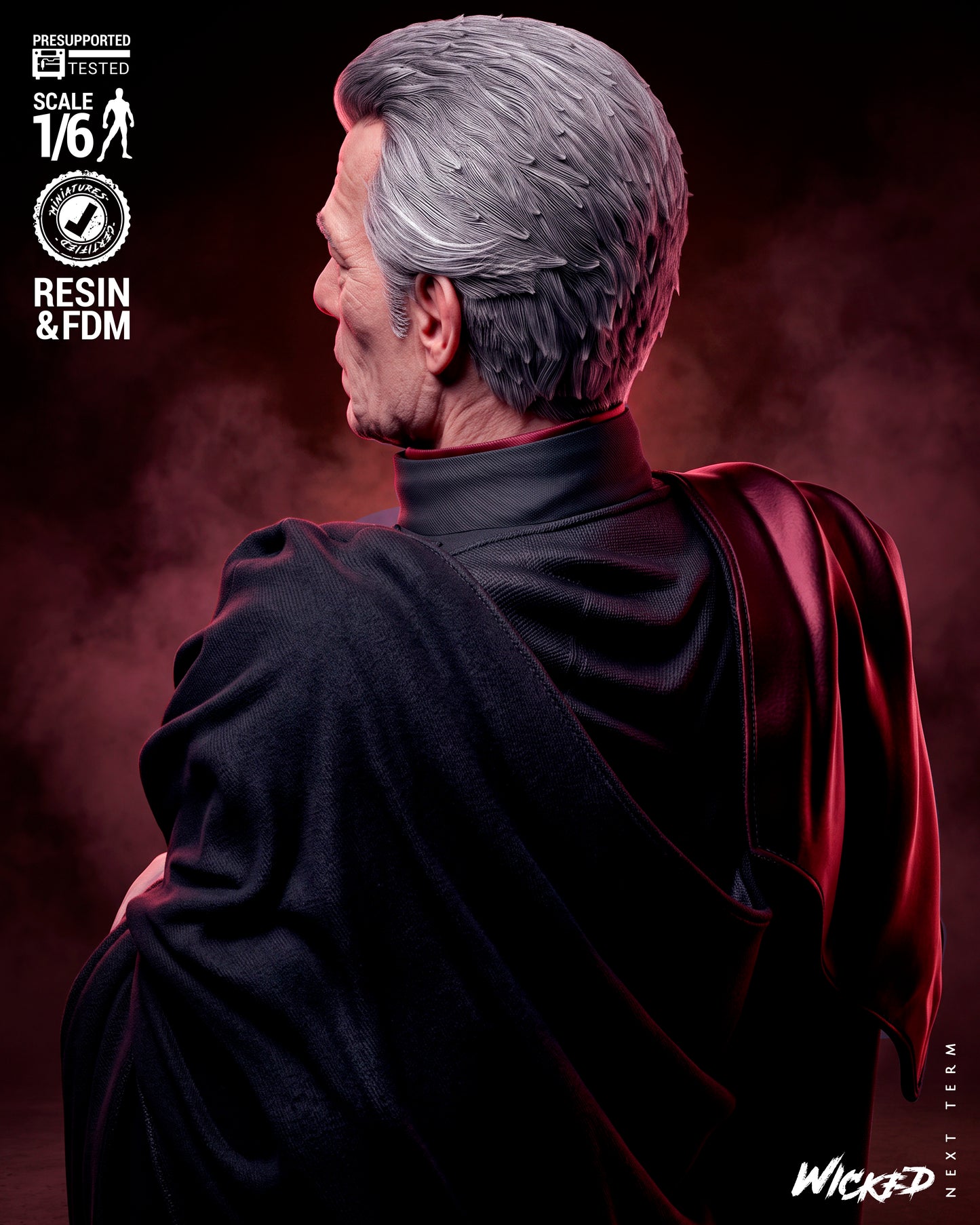 Magneto Sculpture (75mm to 500mm) - Unassembled/Unpainted/3D Print