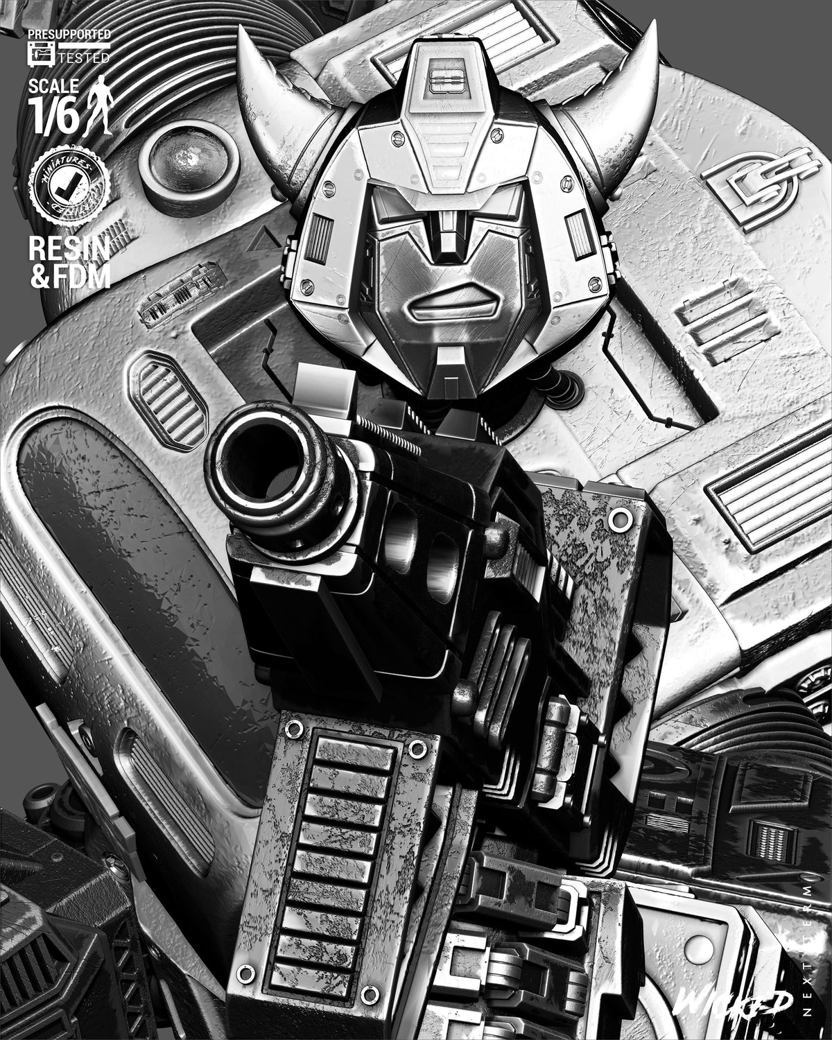 Bumblebee Sculpture (75mm to 500mm) - Unassembled/Unpainted/3D Print