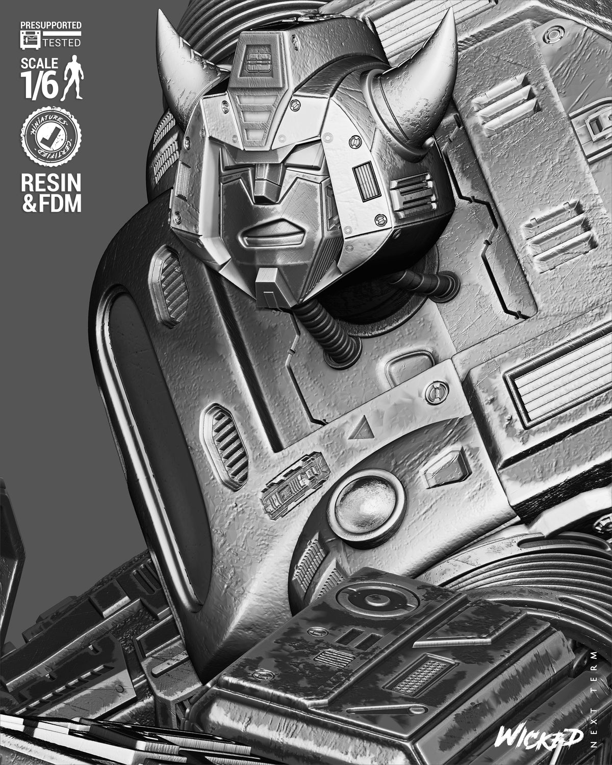 Bumblebee Sculpture (75mm to 500mm) - Unassembled/Unpainted/3D Print