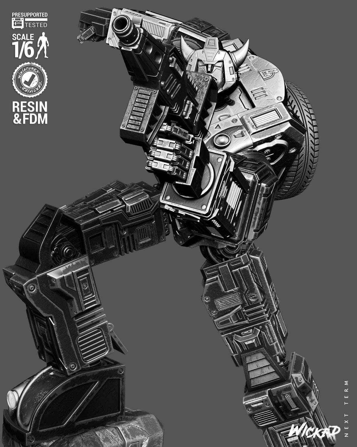 Bumblebee Sculpture (75mm to 500mm) - Unassembled/Unpainted/3D Print