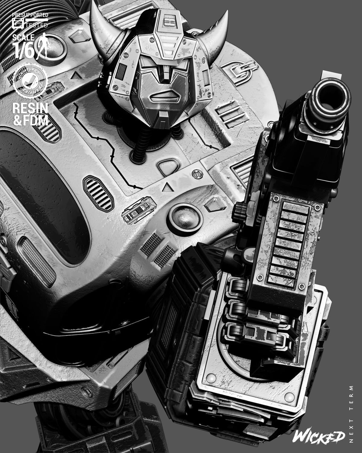 Bumblebee Sculpture (75mm to 500mm) - Unassembled/Unpainted/3D Print