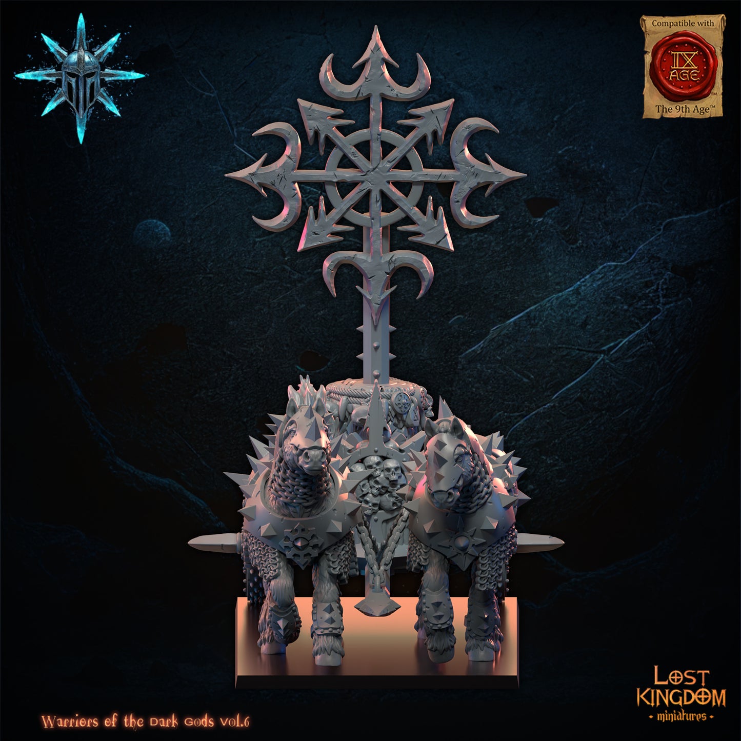 Dark Battleshrine - Warriors of the Dark Gods - Chaos Warrior - TTRPG - Wargaming - Dungeons and Dragons