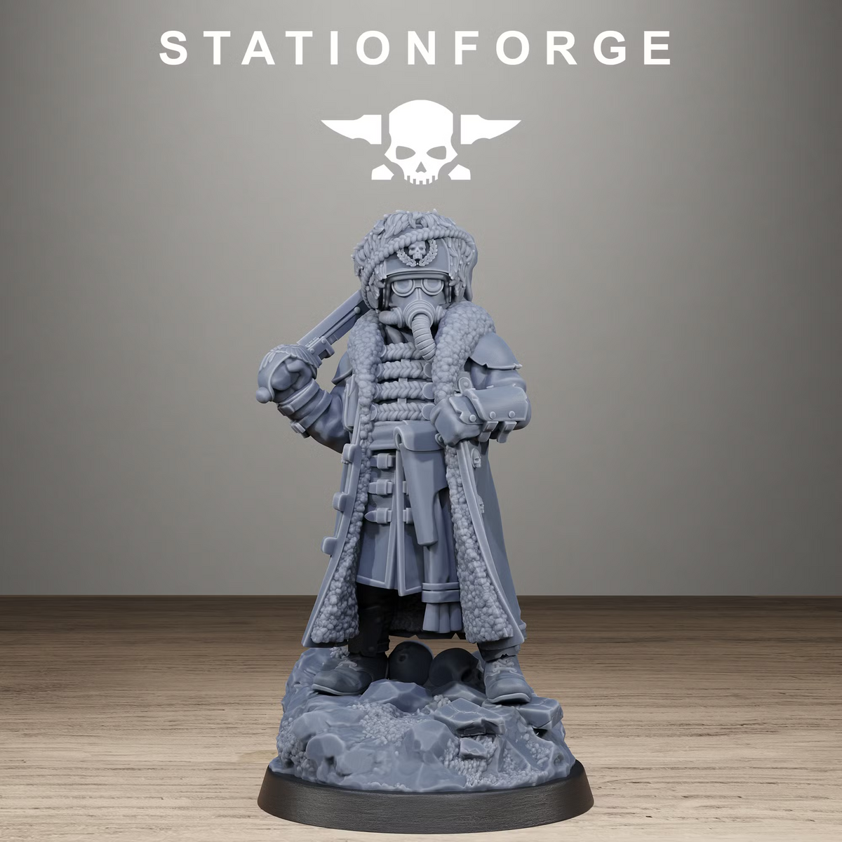 GrimGuard Frostwatch Leader - TTRPG - Wargaming - Grimdark