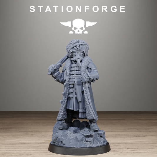 Chef de la Garde du Givre GrimGuard - JDR - Wargame - Grimdark