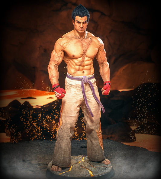 Kazuya-Tekken Sculpture (75mm to 500mm) - Unassembled/Unpainted/3D Print