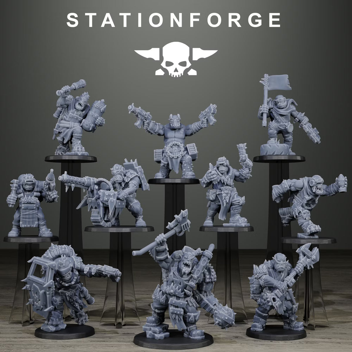 Orkaz Scrappers (x10) - TTRPG - Wargaming - Grimdark