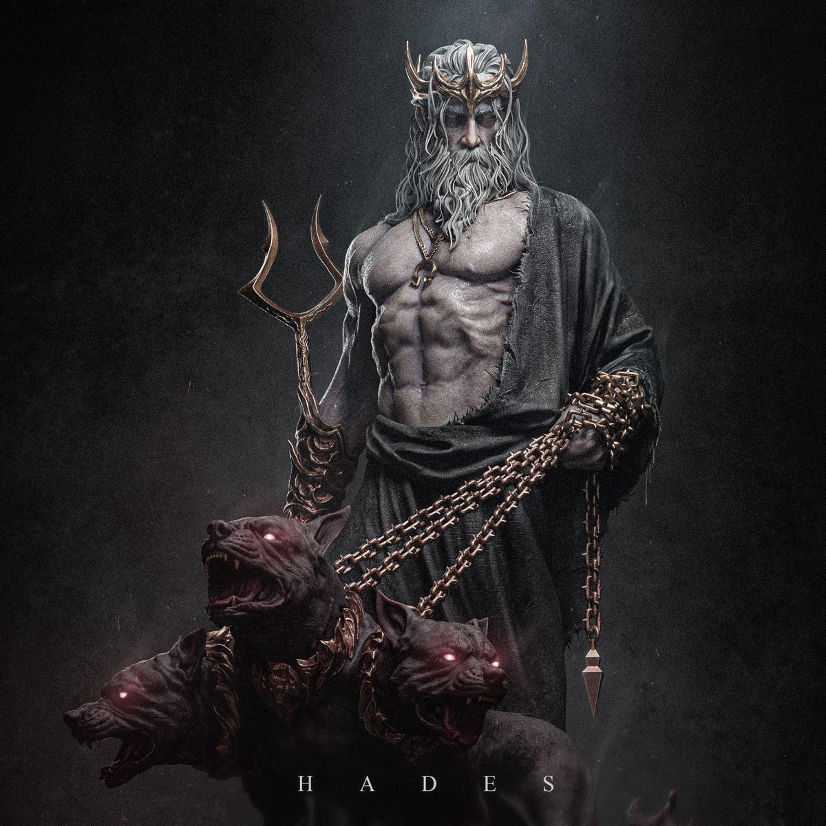Hades Sculpture (75mm to 500mm) - Unassembled/Unpainted/3D Print