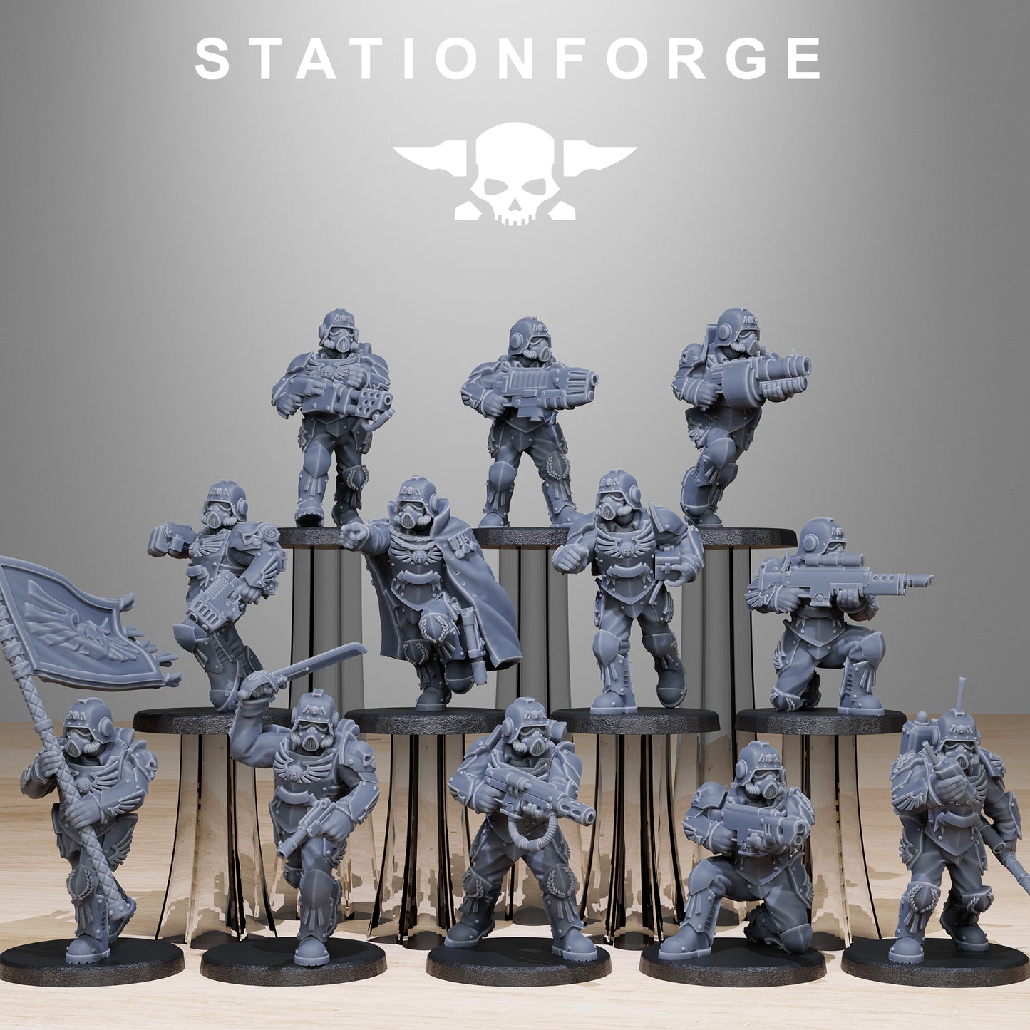 GrimGuard Elites (x12) - TTRPG - Wargaming - Grimdark