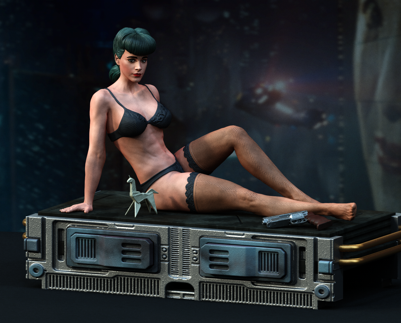 Rachael - Blade Runner SFW/NSFW Sculpture (75mm to 500mm) - Unassembled/Unpainted/3D Print
