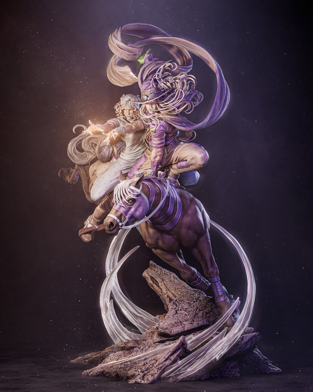 JoJo's Bizarre Adventure: Steel Ball Run Sculpture (75mm to 500mm) - Unassembled/Unpainted/3D Print