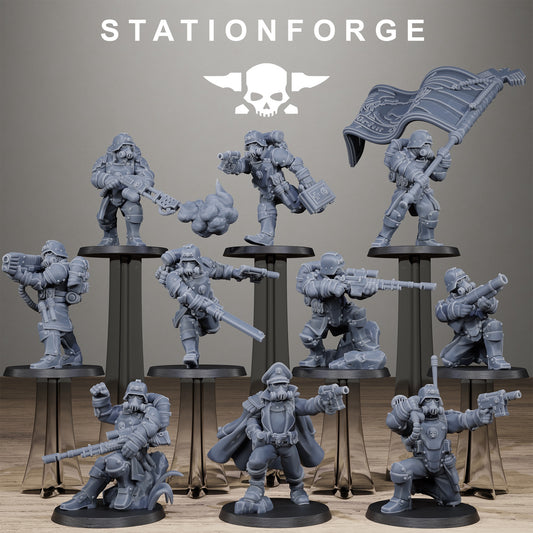 GrimGuard SteelClads (x10) - JDR - Wargame - Grimdark
