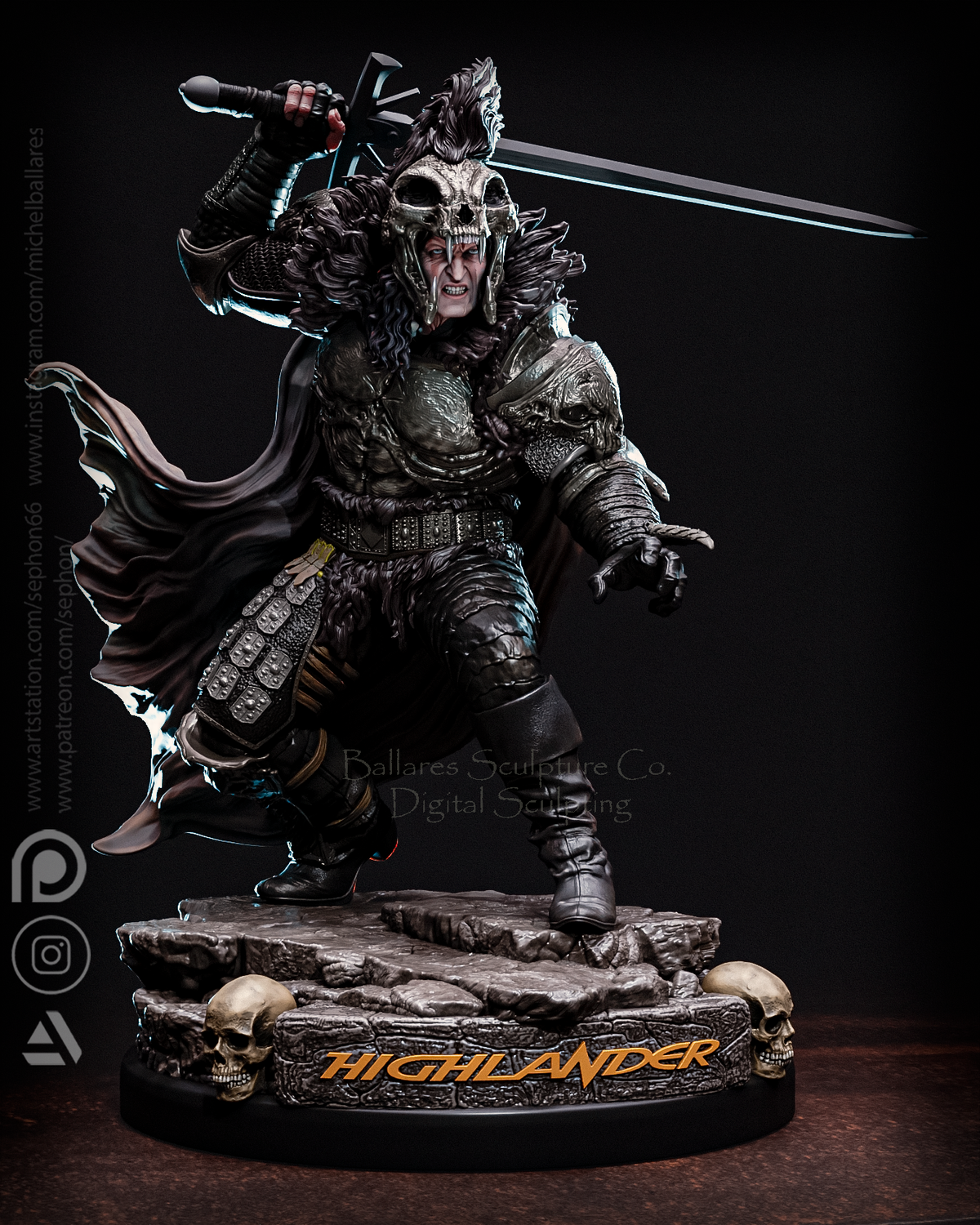 Kurgan Sculpture (75mm to 500mm) - Unassembled/Unpainted/3D Print
