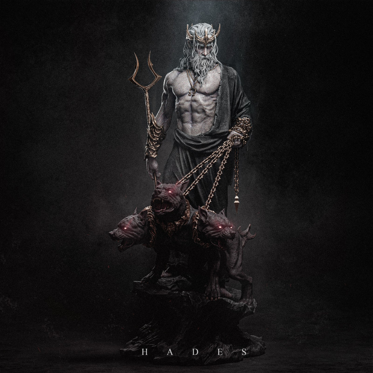 Hades Sculpture (75mm to 500mm) - Unassembled/Unpainted/3D Print