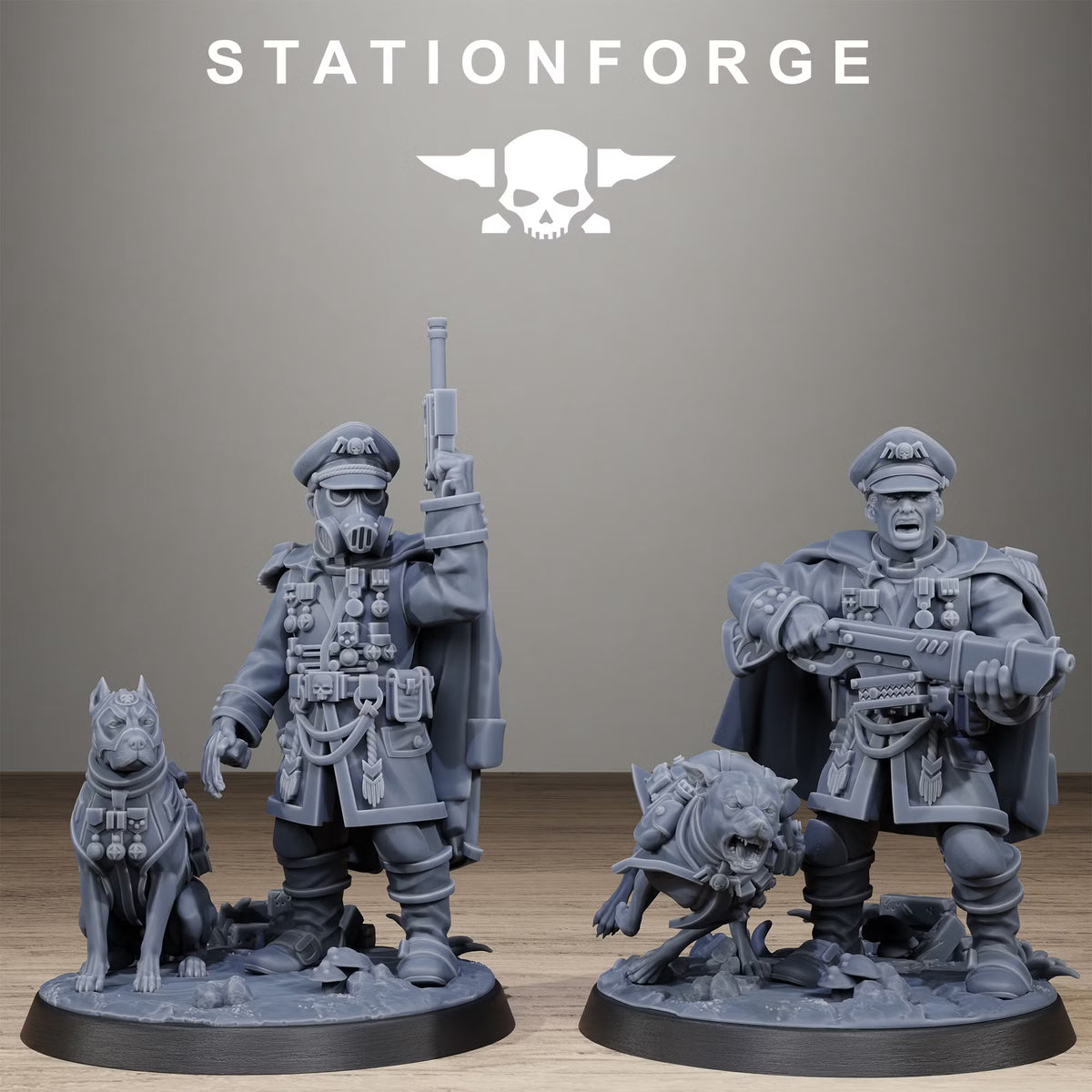 GrimGuard Honoured Commander (x2) - TTRPG - Wargaming - Grimdark