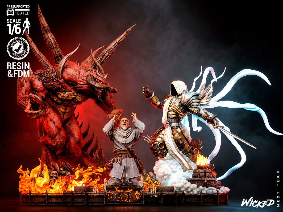 DIABLO II Diorama(75mm to 500mm) - Unassembled/Unpainted/3D Print