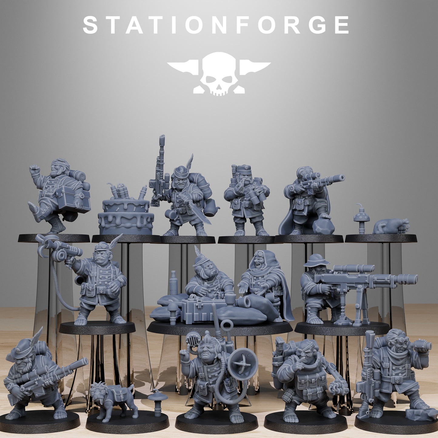 GrimGuard Skulldart Trappers (x12) - TTRPG - Wargaming - Grimdark