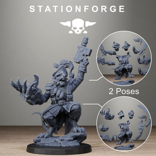 Raticus Officer (x2) TTRPG - Wargaming - Grimdark