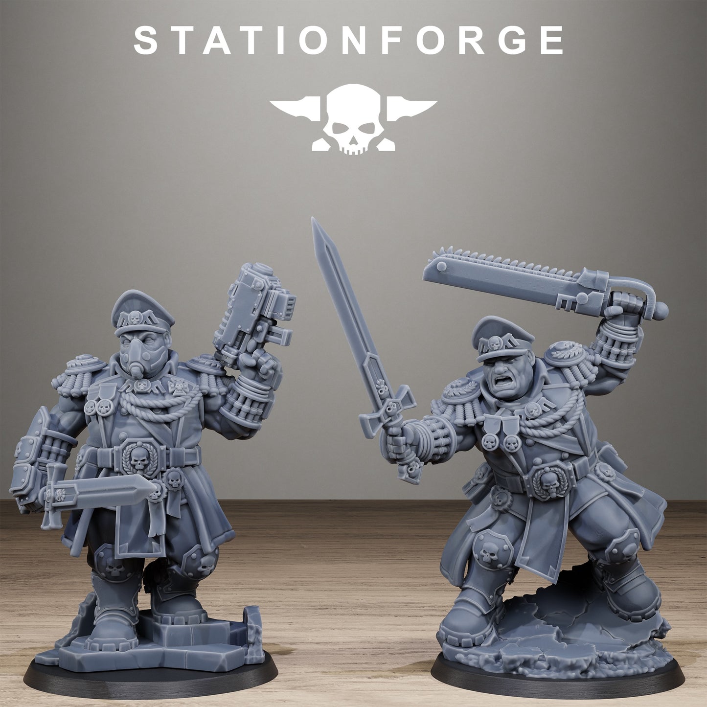 GrimGuard Mutant Leader (x2) - TTRPG - Wargaming - Grimdark