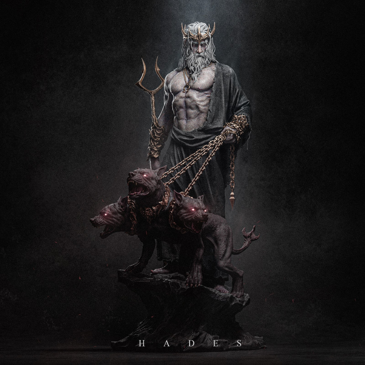 Hades Sculpture (75mm to 500mm) - Unassembled/Unpainted/3D Print