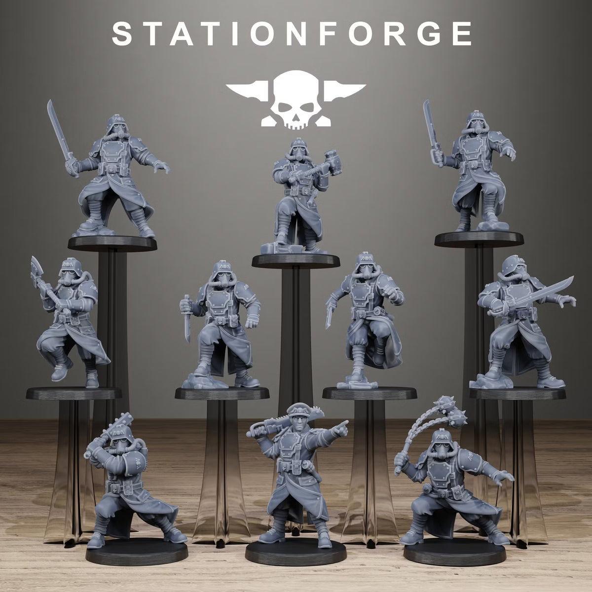 GrimGuard Melee Squad (x10) - TTRPG - Wargaming - Grimdark