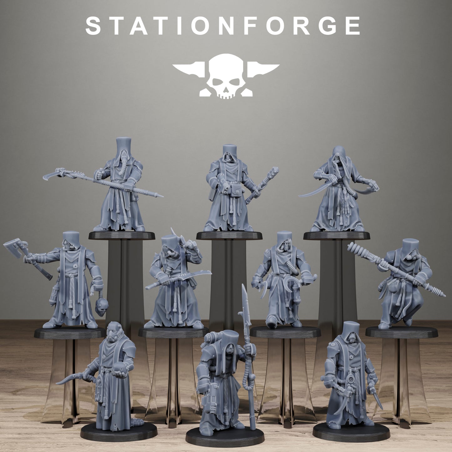 Scavenger Blade Preachers (x10) TTRPG - Wargaming - Grimdark