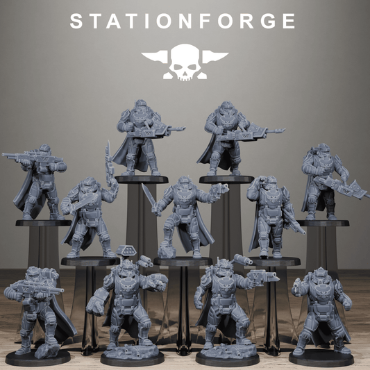 Vaskar Heavy Squad (x11) - TTRPG - Wargaming - Grimdark