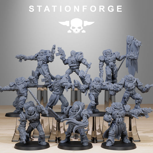 Corrupted Socratis Infantry (x10) - TTRPG - Wargaming - Grimdark